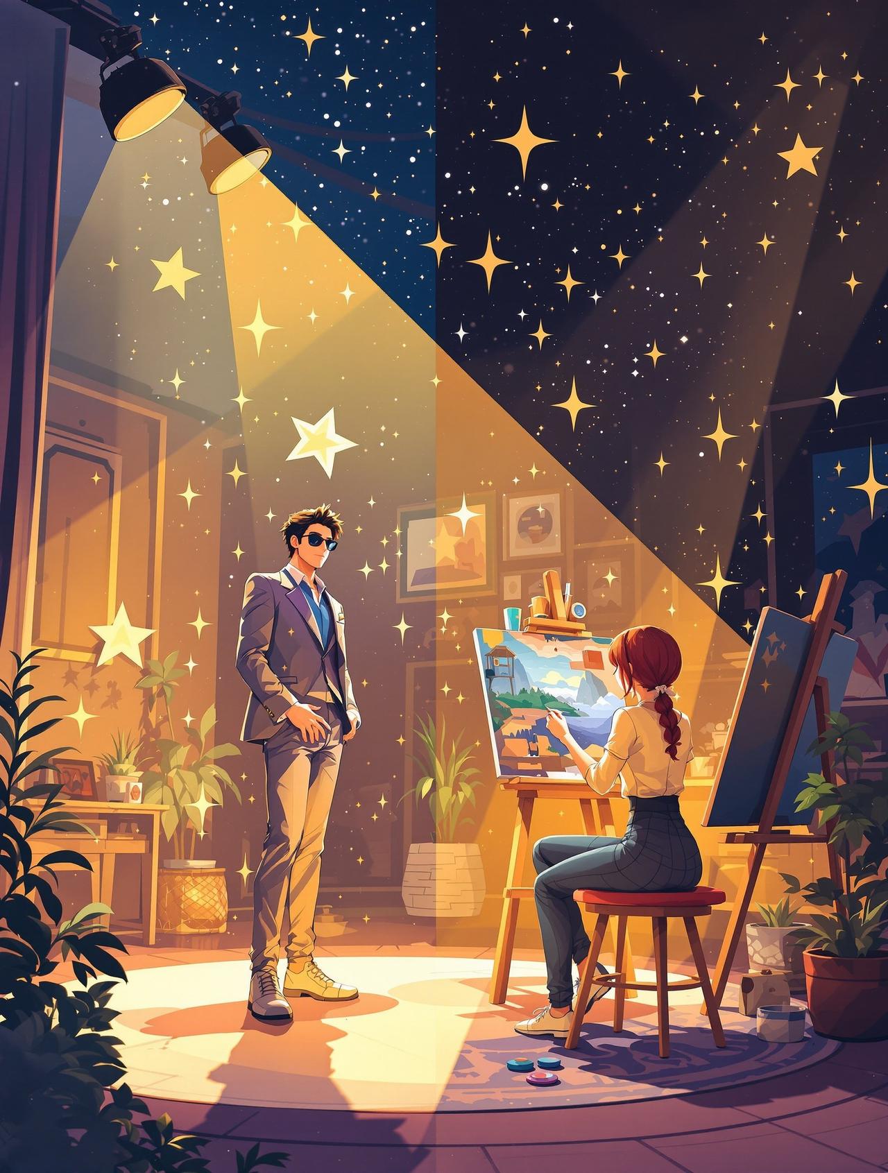 ai入口 - 双向奔赴的星光 - 双向奔赴动漫短剧封面